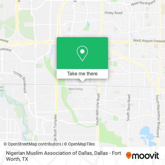 Mapa de Nigerian Muslim Association of Dallas