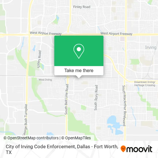 City of Irving Code Enforcement map