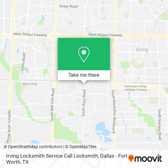 Irving Locksmith Service Call Locksmith map