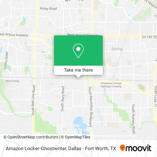 Amazon Locker-Ghostwriter map