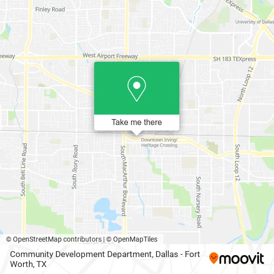 Community Development Department map