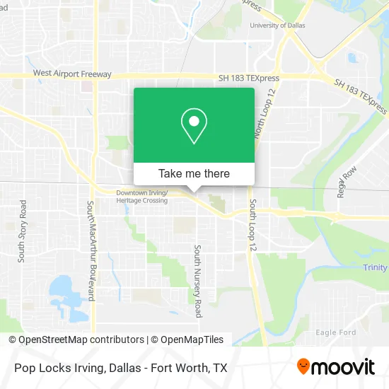 Pop Locks Irving map