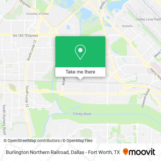 Burlington Northern Railroad map