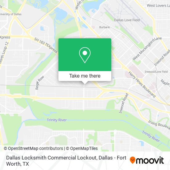 Dallas Locksmith Commercial Lockout map