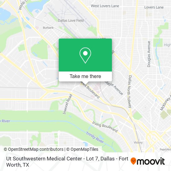 Ut Southwestern Medical Center - Lot 7 map