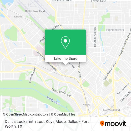 Mapa de Dallas Locksmith Lost Keys Made