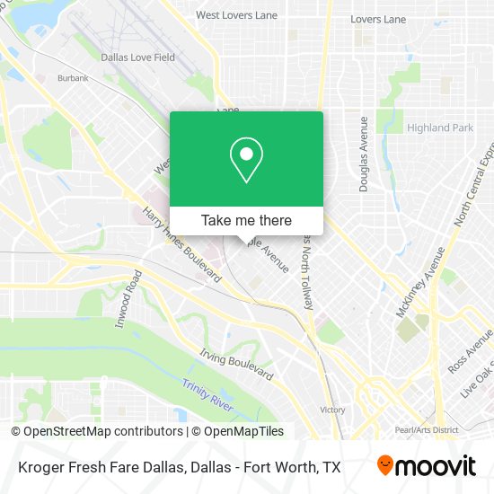 Kroger Fresh Fare Dallas map