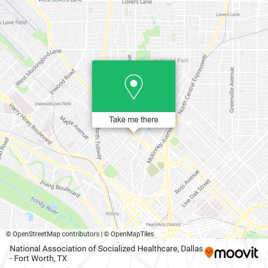 National Association of Socialized Healthcare map