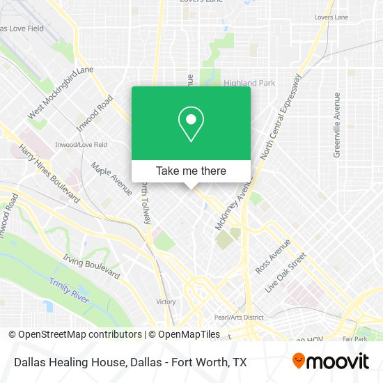 Dallas Healing House map