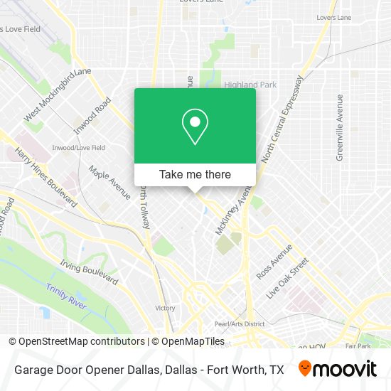 Mapa de Garage Door Opener Dallas