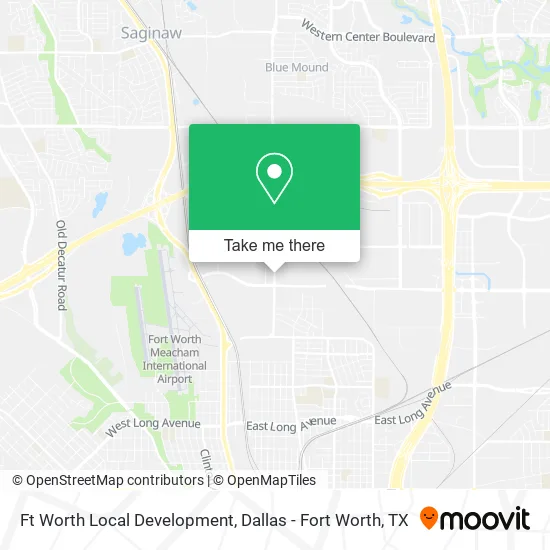 Ft Worth Local Development map