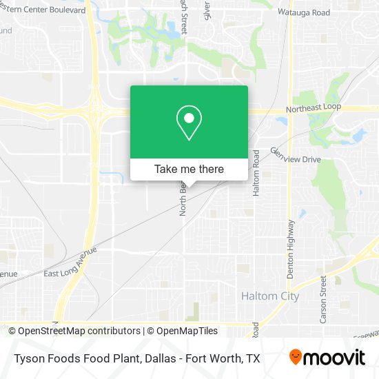 Mapa de Tyson Foods Food Plant
