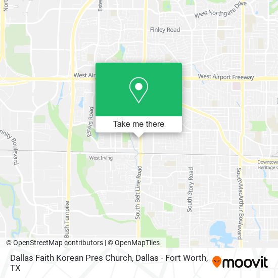 Dallas Faith Korean Pres Church map
