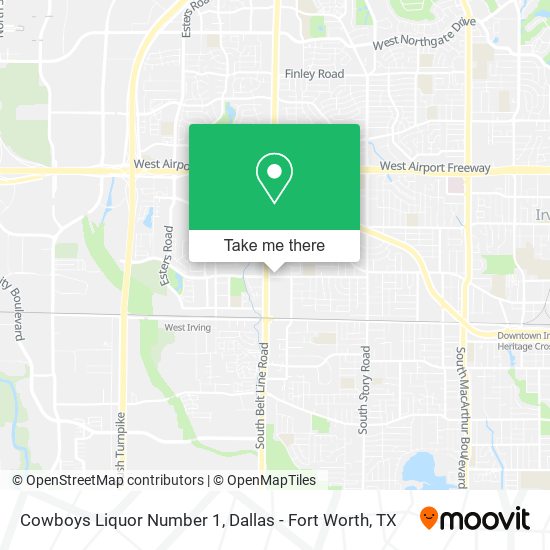 Cowboys Liquor Number 1 map