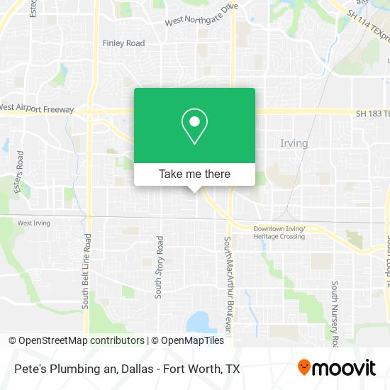 Pete's Plumbing an map