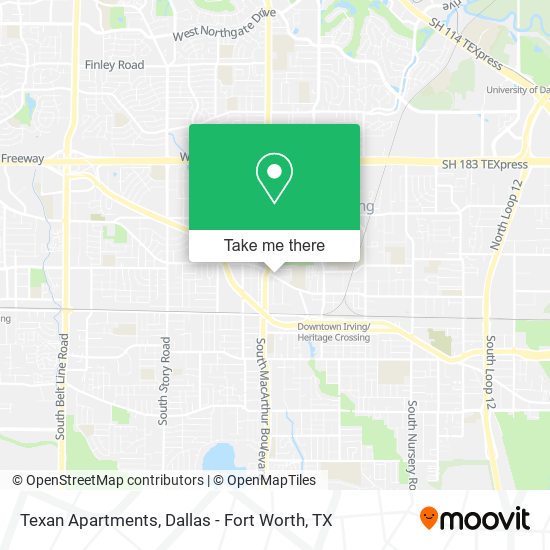 Texan Apartments map