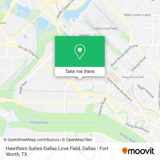 Hawthorn Suites-Dallas Love Field map