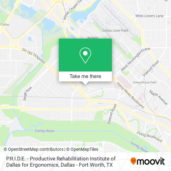 Mapa de P.R.I.D.E. - Productive Rehabilitation Institute of Dallas for Ergonomics