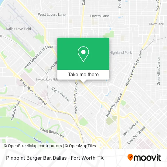 Pinpoint Burger Bar map