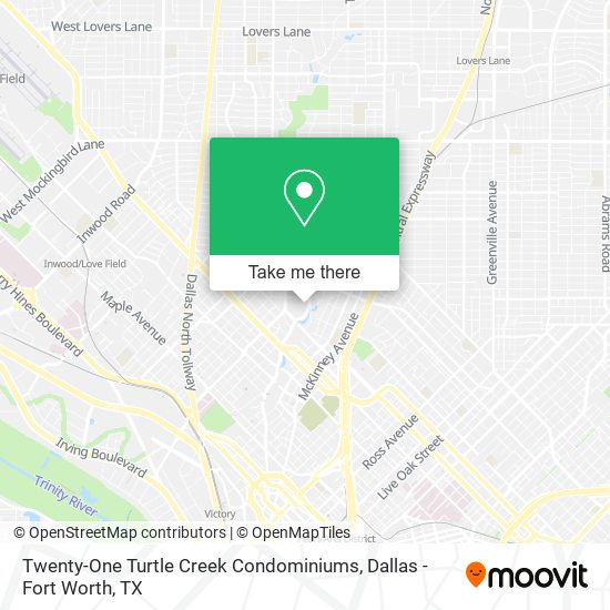 Mapa de Twenty-One Turtle Creek Condominiums