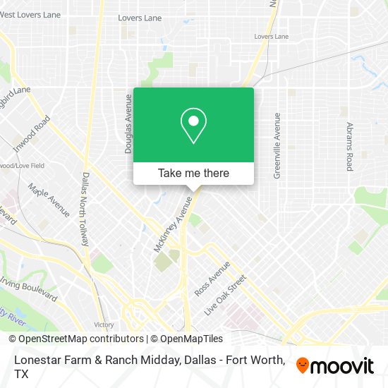 Mapa de Lonestar Farm & Ranch Midday