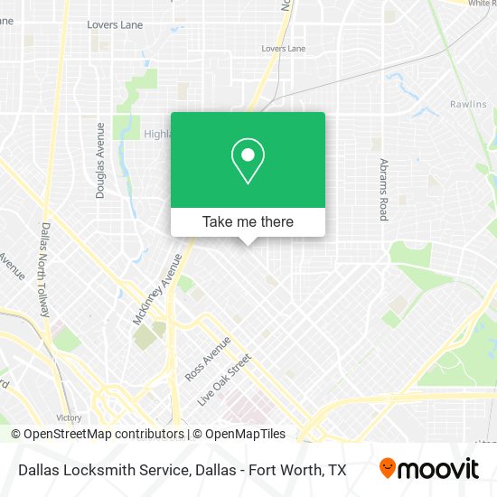 Dallas Locksmith Service map