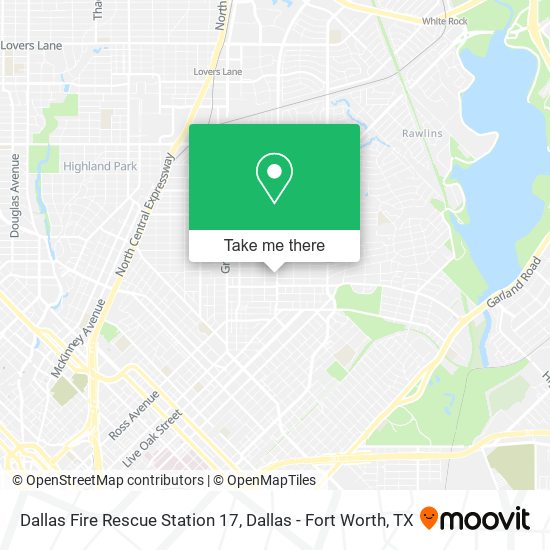 Dallas Fire Rescue Station 17 map