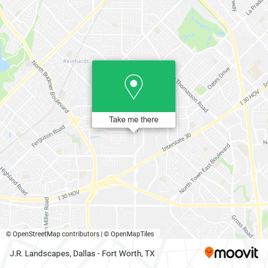 J.R. Landscapes map