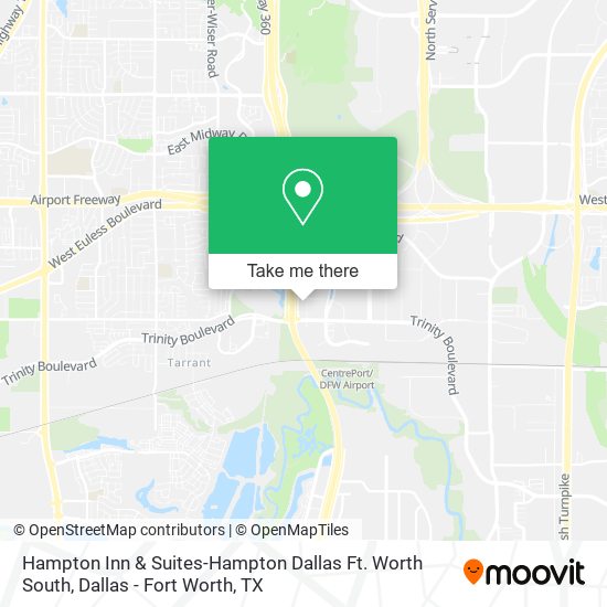 Hampton Inn & Suites-Hampton Dallas Ft. Worth South map