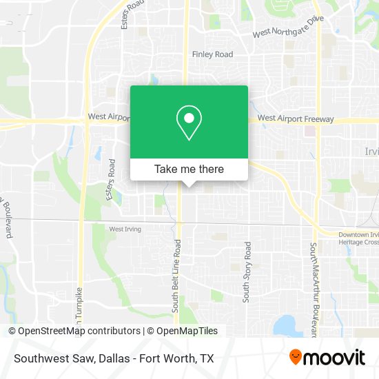 Mapa de Southwest Saw