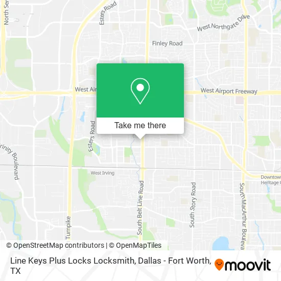 Line Keys Plus Locks Locksmith map