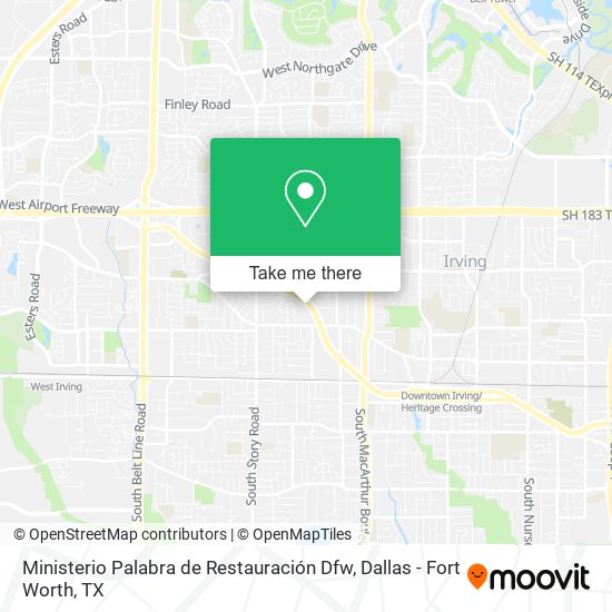 Ministerio Palabra de Restauración Dfw map