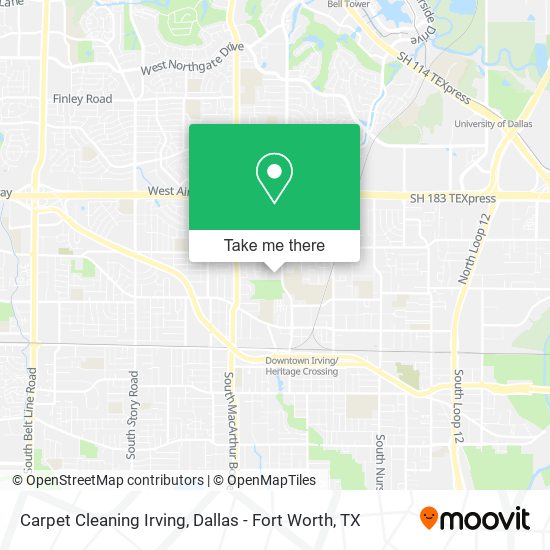 Mapa de Carpet Cleaning Irving