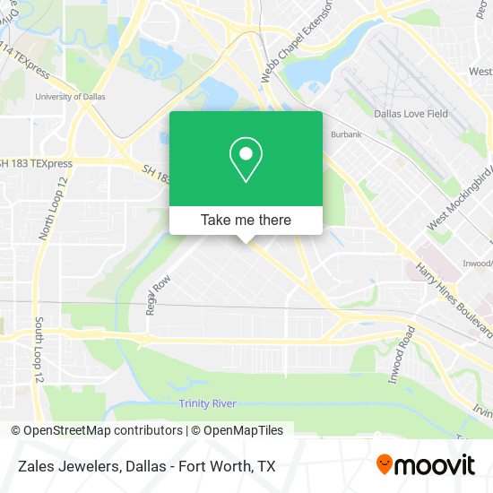 Zales Jewelers map