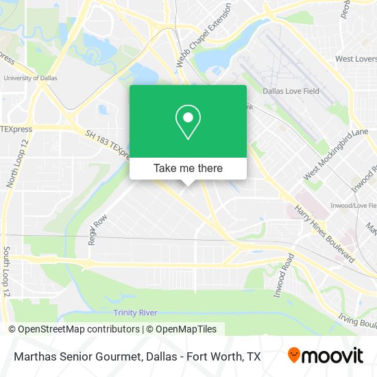 Marthas Senior Gourmet map