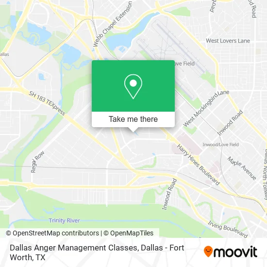 Dallas Anger Management Classes map
