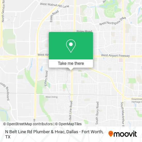 N Belt Line Rd Plumber & Hvac map