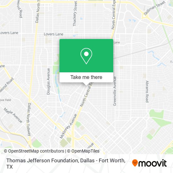 Mapa de Thomas Jefferson Foundation