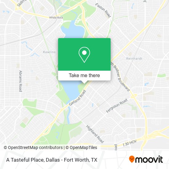A Tasteful Place map