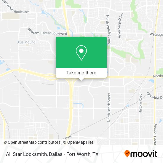 All Star Locksmith map