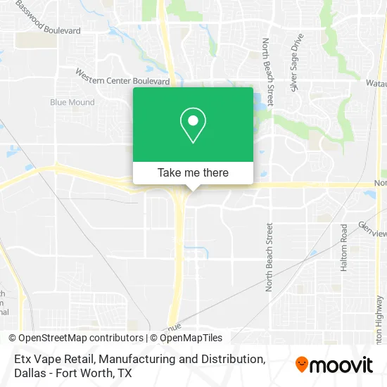 Etx Vape Retail, Manufacturing and Distribution map