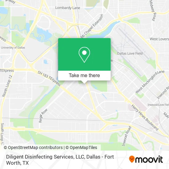 Diligent Disinfecting Services, LLC map
