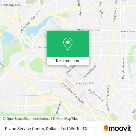 Rivian Service Center map