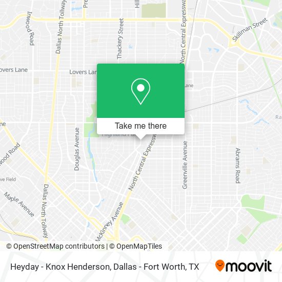 Heyday - Knox Henderson map