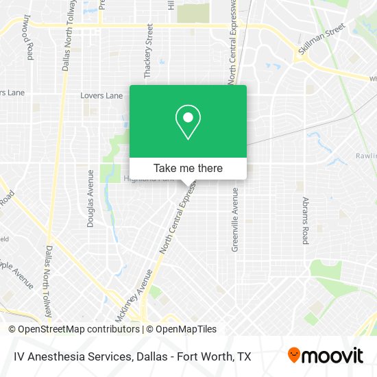 IV Anesthesia Services map