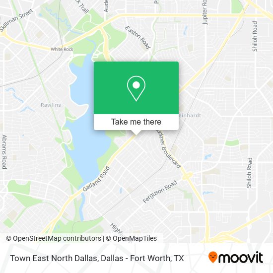 Mapa de Town East North Dallas