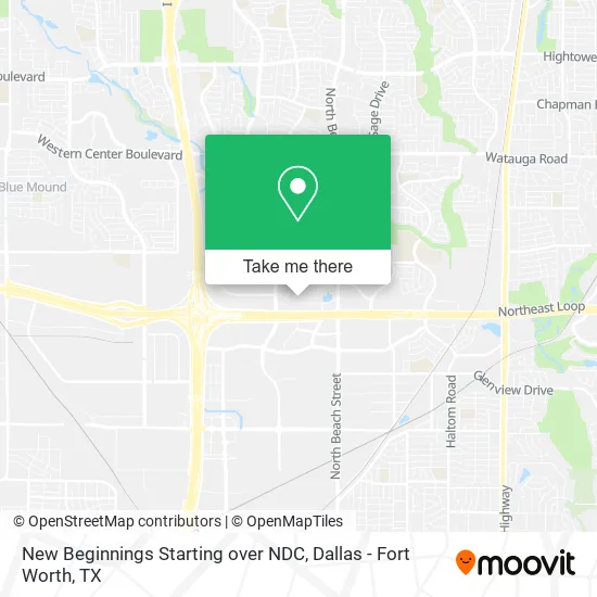 New Beginnings Starting over NDC map