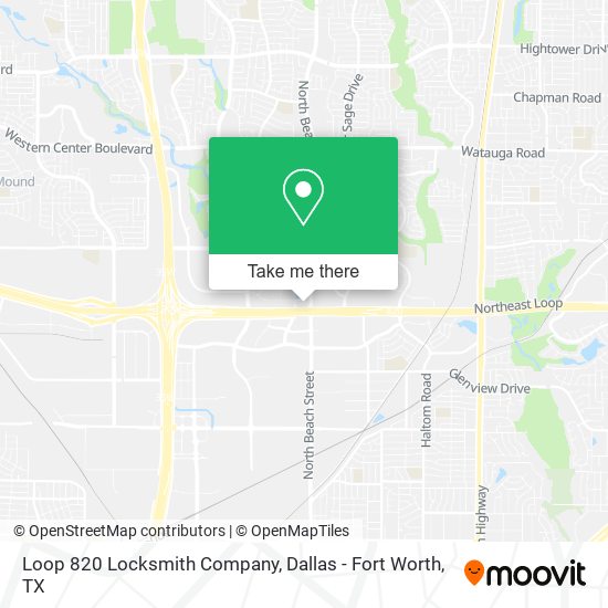 Mapa de Loop 820 Locksmith Company