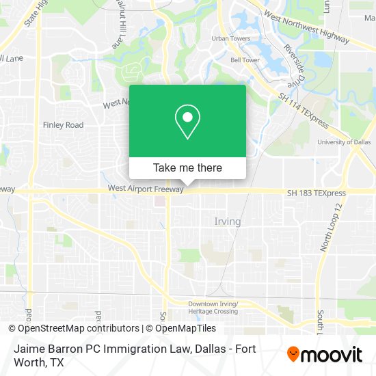 Jaime Barron PC Immigration Law map