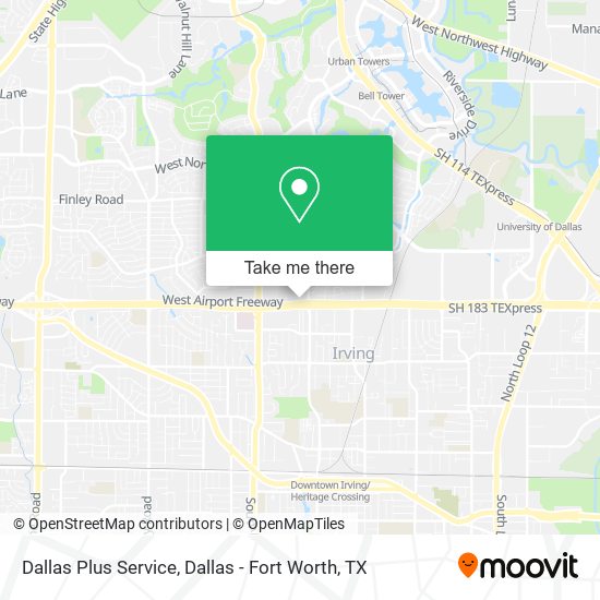 Mapa de Dallas Plus Service